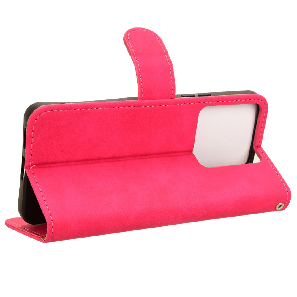For Xiaomi Redmi Note 13 5G / Note 13 5G (China) Leather Case Wallet Phone Cover - Rose