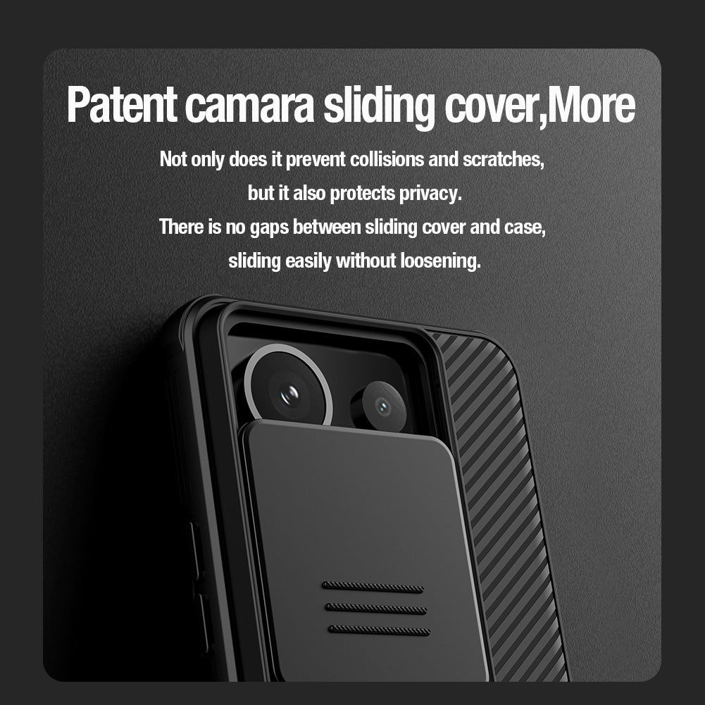 NILLKIN CamShield Pro Series For Xiaomi Redmi Note 13 Pro 5G / Poco X6 5G Phone Case Cover Lens and Privacy Protection - Green