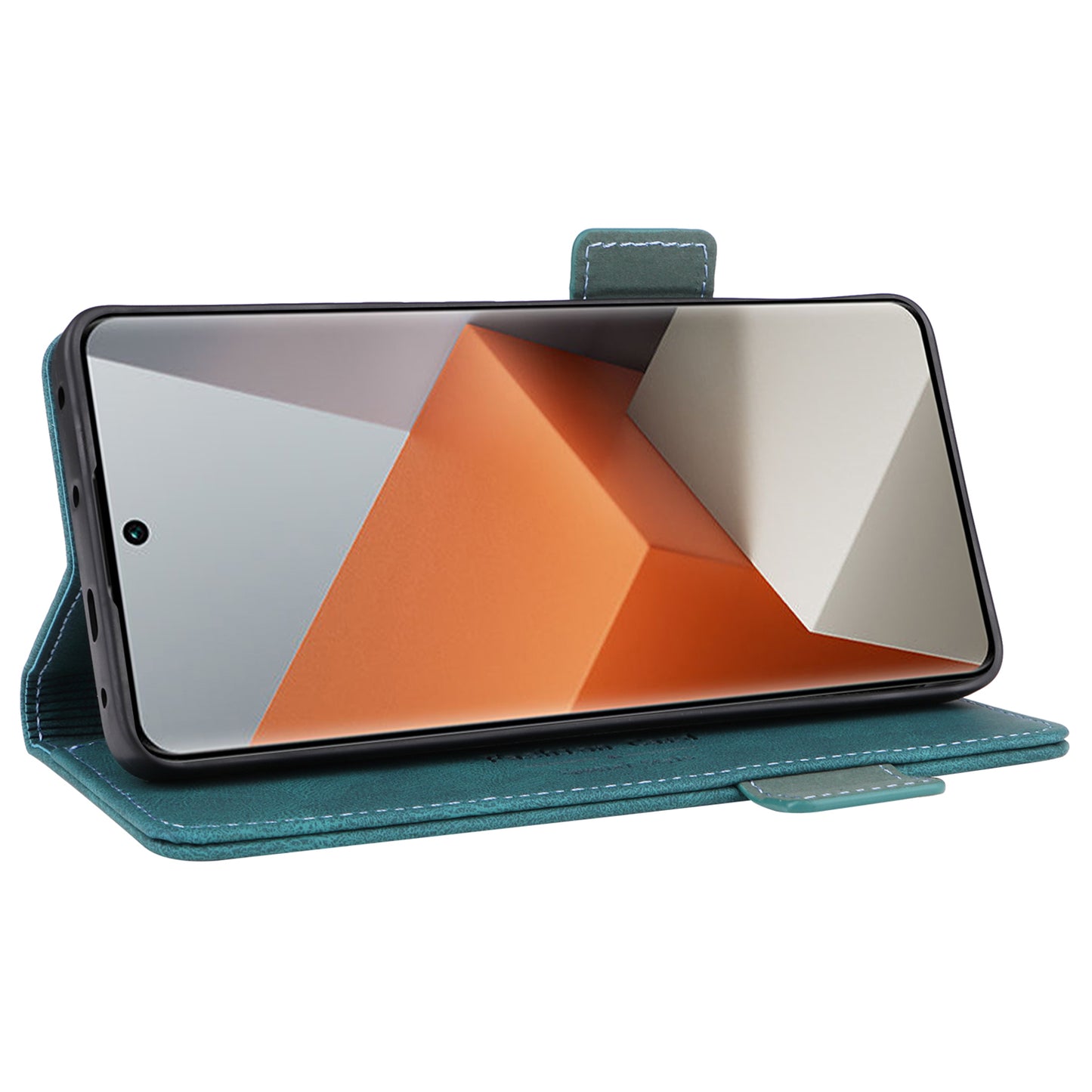 For Xiaomi Redmi Note 13 Pro+ 5G Case Flip Leather Wallet Cover Hardware Decor - Blue