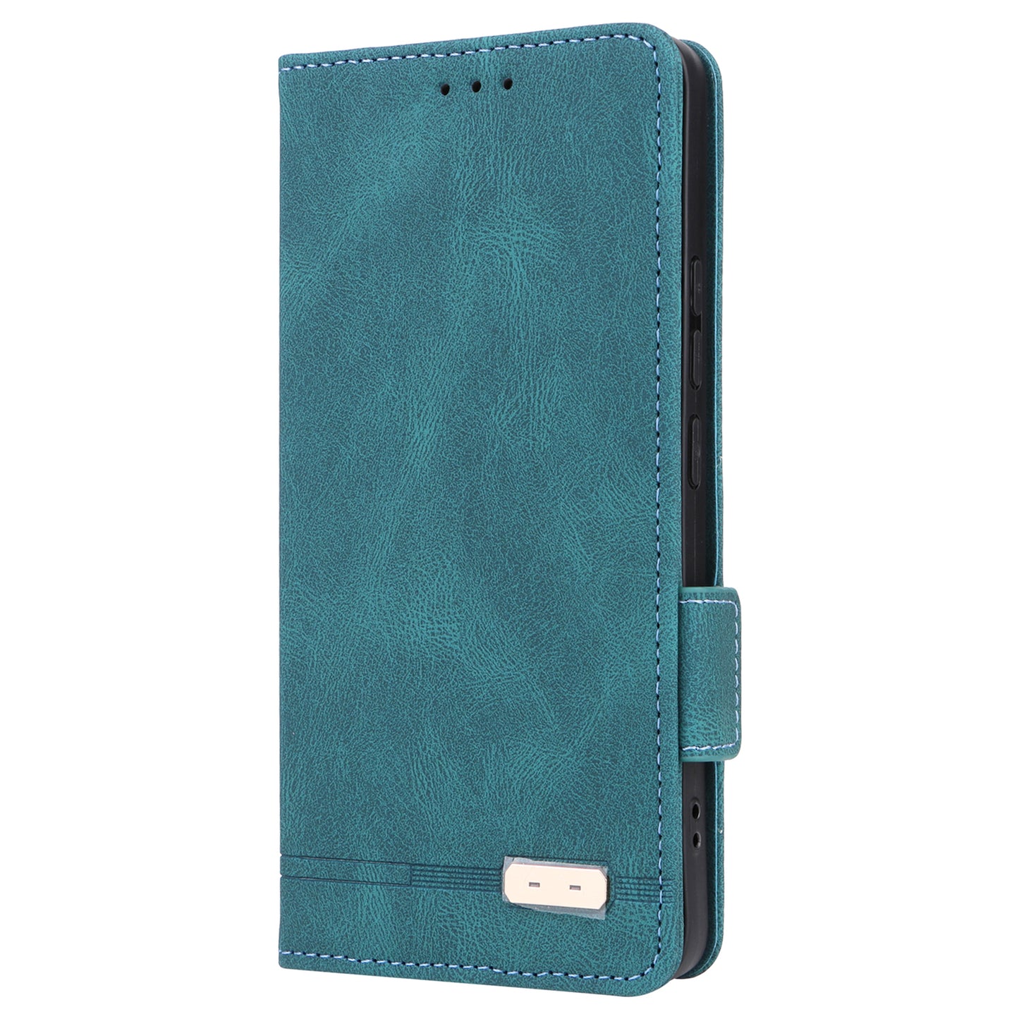 For Xiaomi Redmi Note 13 Pro+ 5G Case Flip Leather Wallet Cover Hardware Decor - Blue
