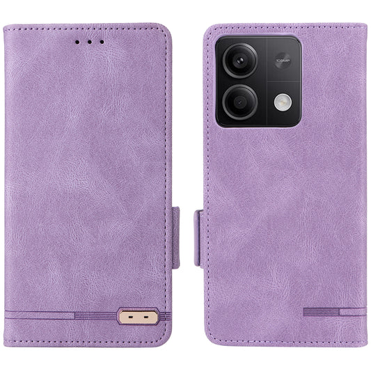 For Xiaomi Redmi Note 13 5G / Note 13 5G (China) Case Wallet PU Leather Flip Phone Cover - Purple