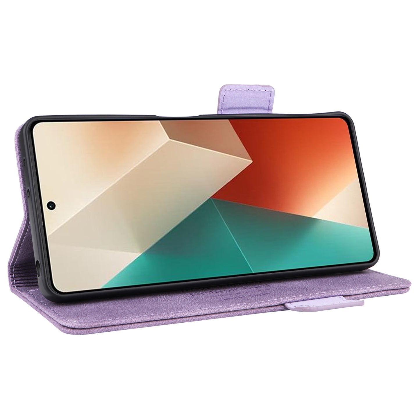 For Xiaomi Redmi Note 13 5G / Note 13 5G (China) Case Wallet PU Leather Flip Phone Cover - Purple