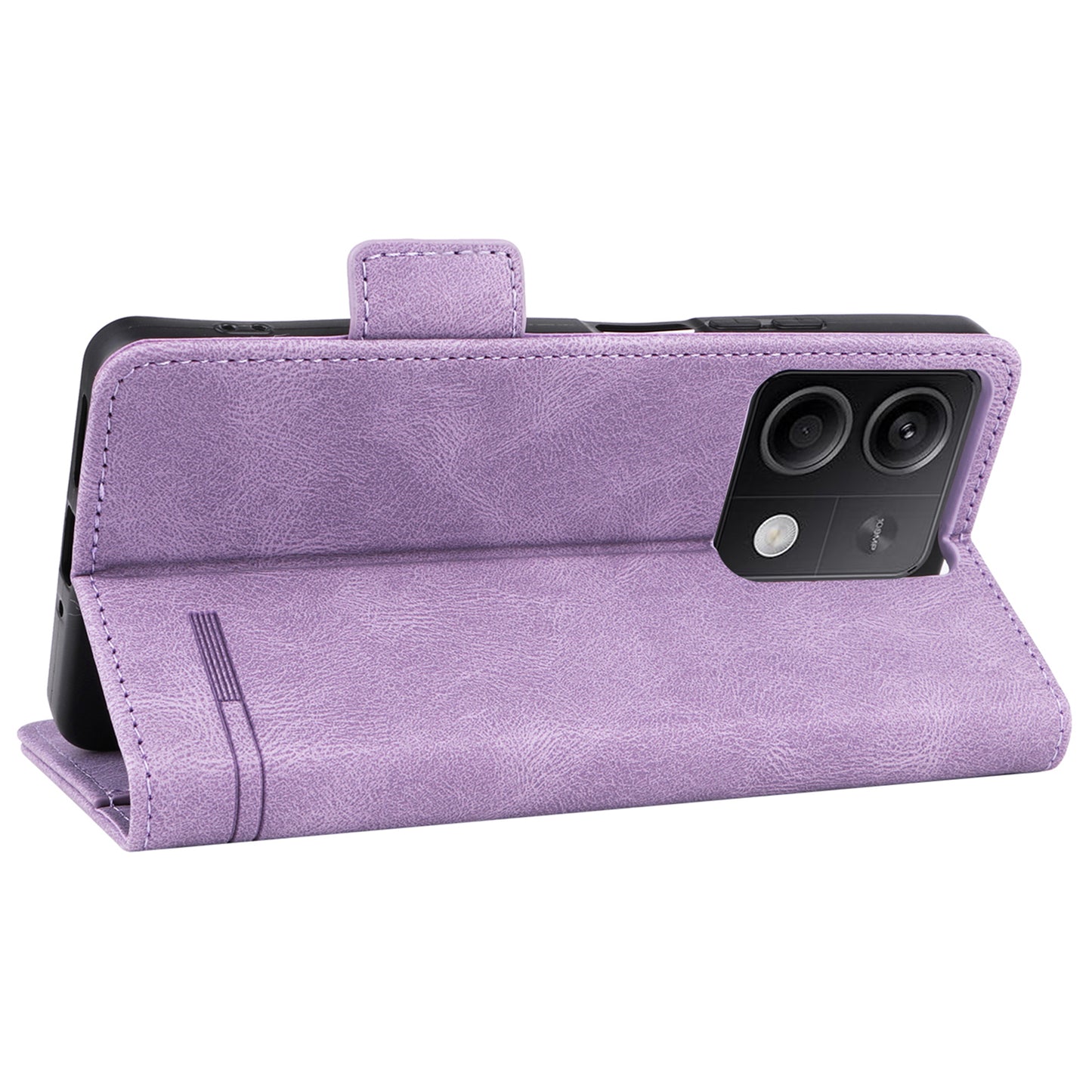 For Xiaomi Redmi Note 13 5G / Note 13 5G (China) Case Wallet PU Leather Flip Phone Cover - Purple