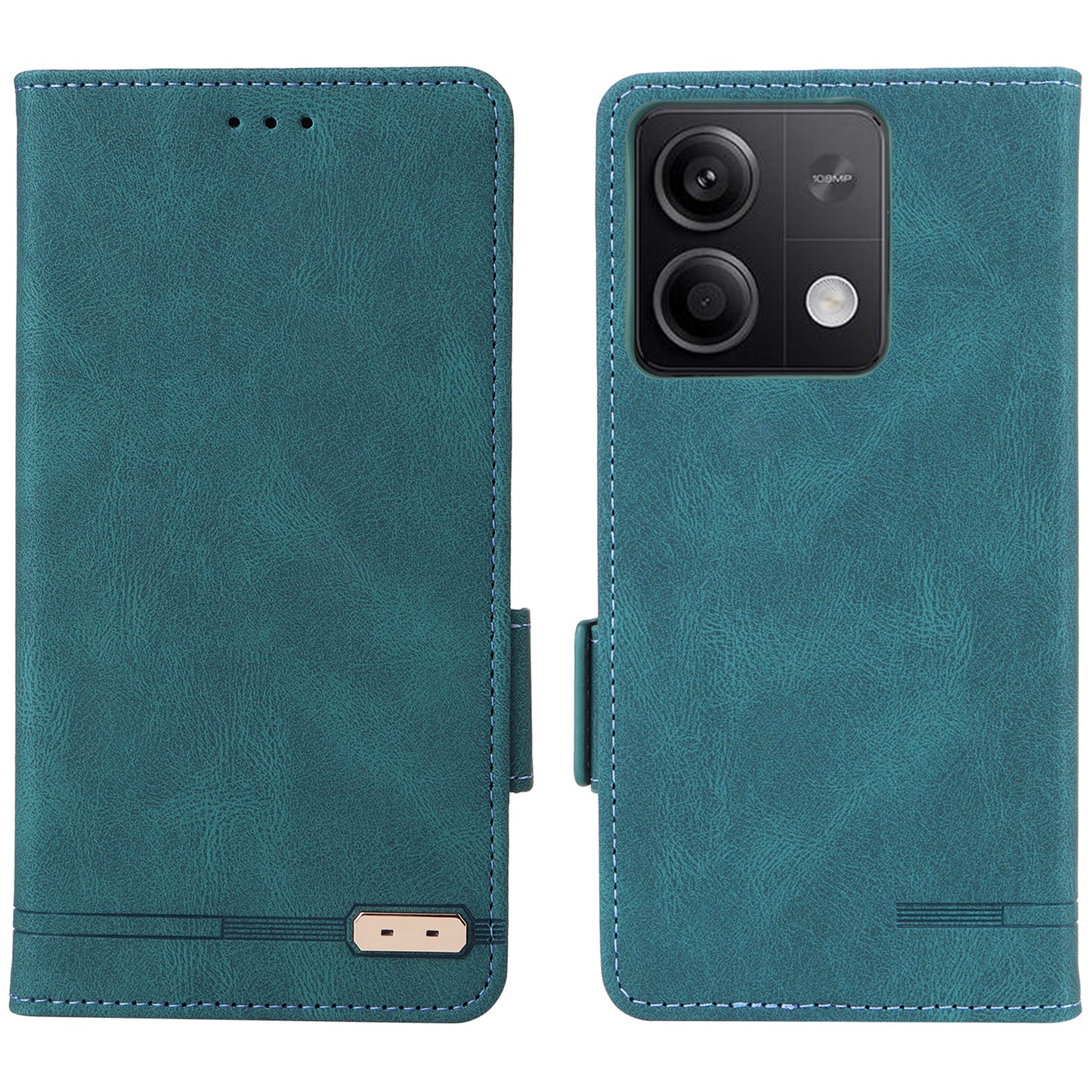 For Xiaomi Redmi Note 13 5G / Note 13 5G (China) Case Wallet PU Leather Flip Phone Cover - Blue