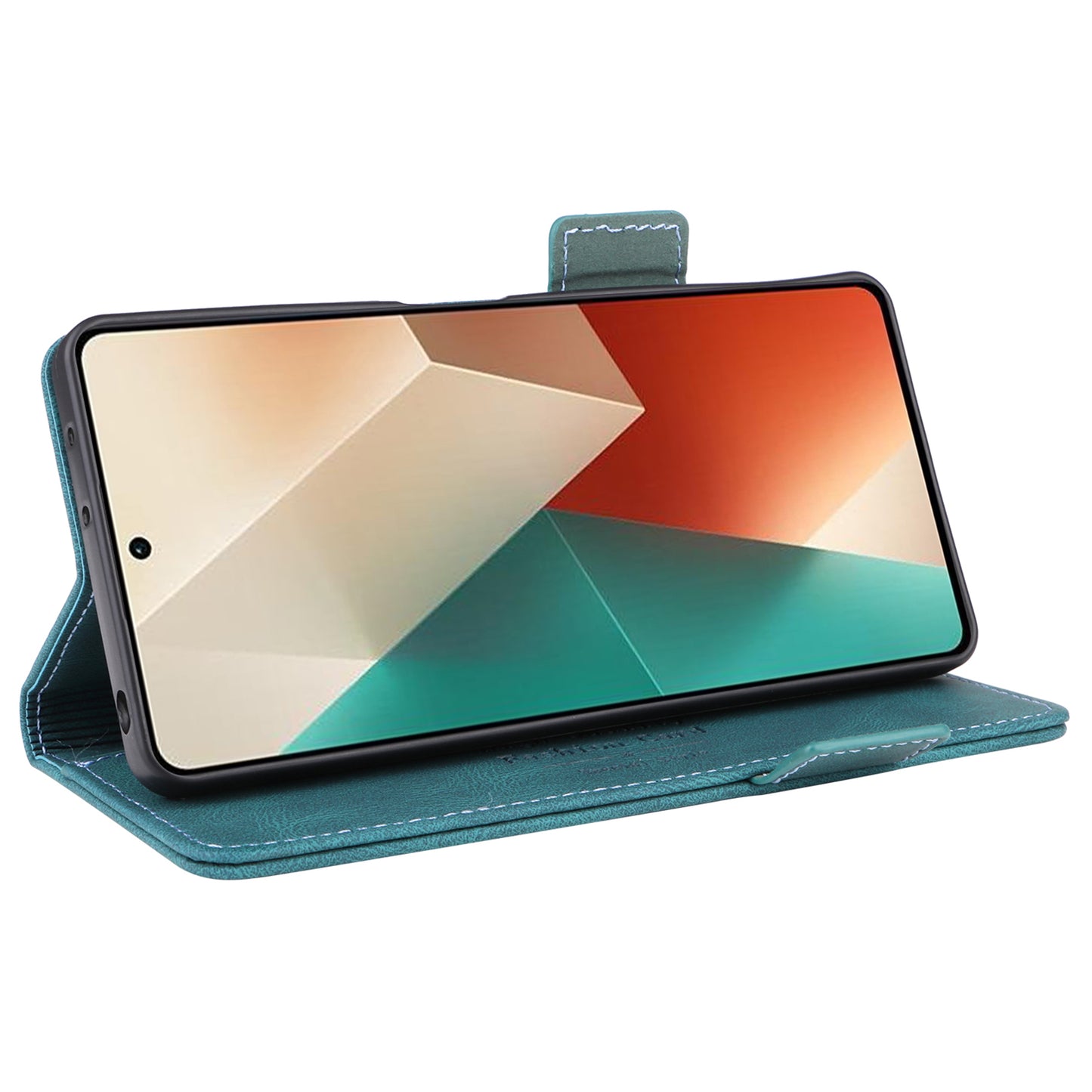 For Xiaomi Redmi Note 13 5G / Note 13 5G (China) Case Wallet PU Leather Flip Phone Cover - Blue