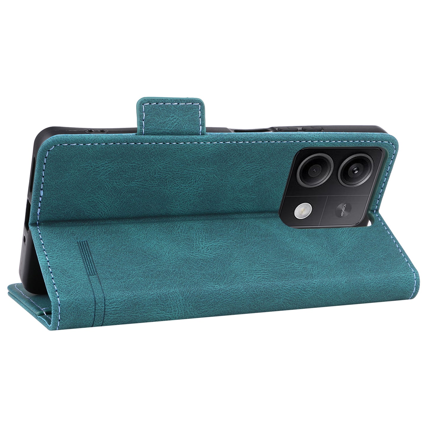 For Xiaomi Redmi Note 13 5G / Note 13 5G (China) Case Wallet PU Leather Flip Phone Cover - Blue