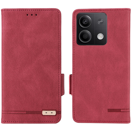 For Xiaomi Redmi Note 13 5G / Note 13 5G (China) Case Wallet PU Leather Flip Phone Cover - Rose