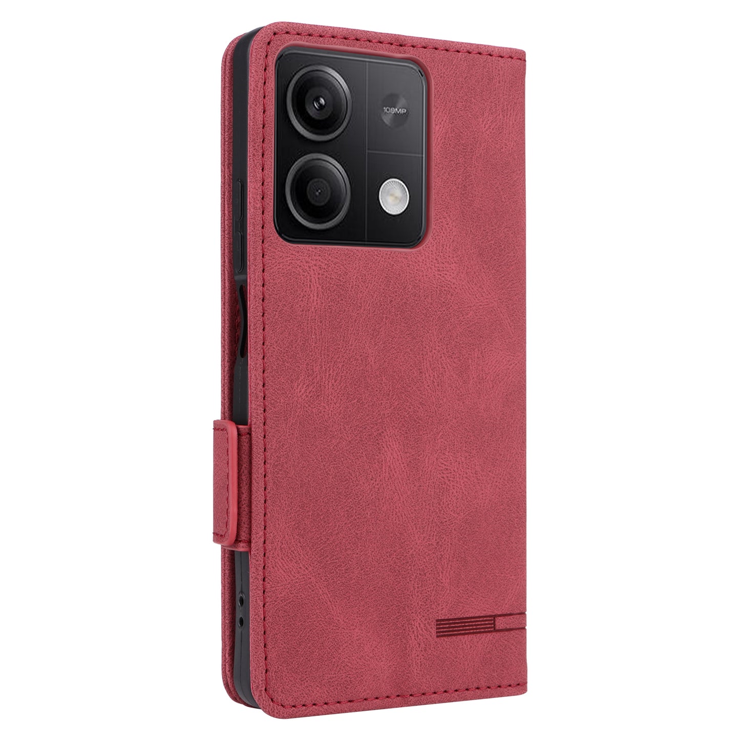 For Xiaomi Redmi Note 13 5G / Note 13 5G (China) Case Wallet PU Leather Flip Phone Cover - Rose