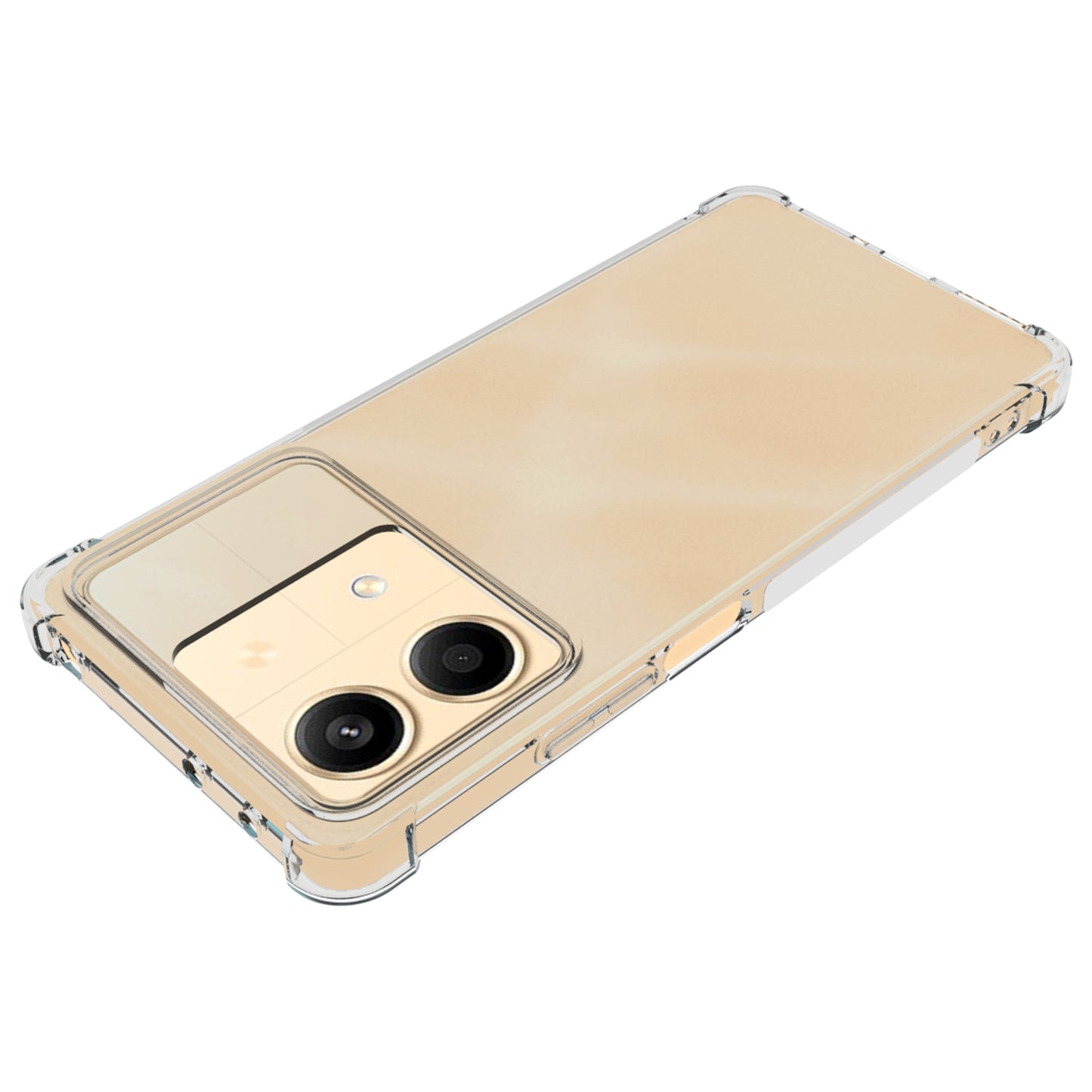 For Xiaomi Redmi Note 13R Pro 5G Clear TPU Case Anti-slip Soft Phone Back Cover