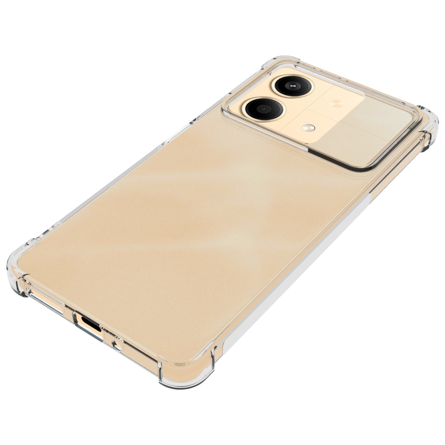 For Xiaomi Redmi Note 13R Pro 5G Clear TPU Case Anti-slip Soft Phone Back Cover