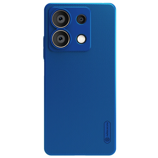 NILLKIN Frosted Shield for Xiaomi Redmi Note 13 5G  /  Note 13 5G (China) Back Case PC Anti-fingerprint Phone Cover - Black - Blue