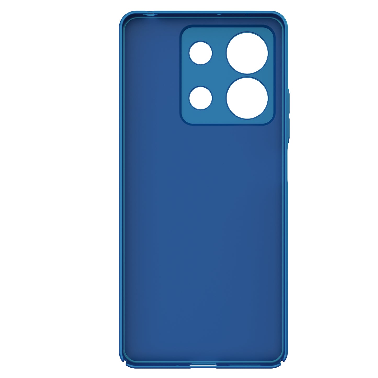 NILLKIN Frosted Shield for Xiaomi Redmi Note 13 5G  /  Note 13 5G (China) Back Case PC Anti-fingerprint Phone Cover - Black - Blue