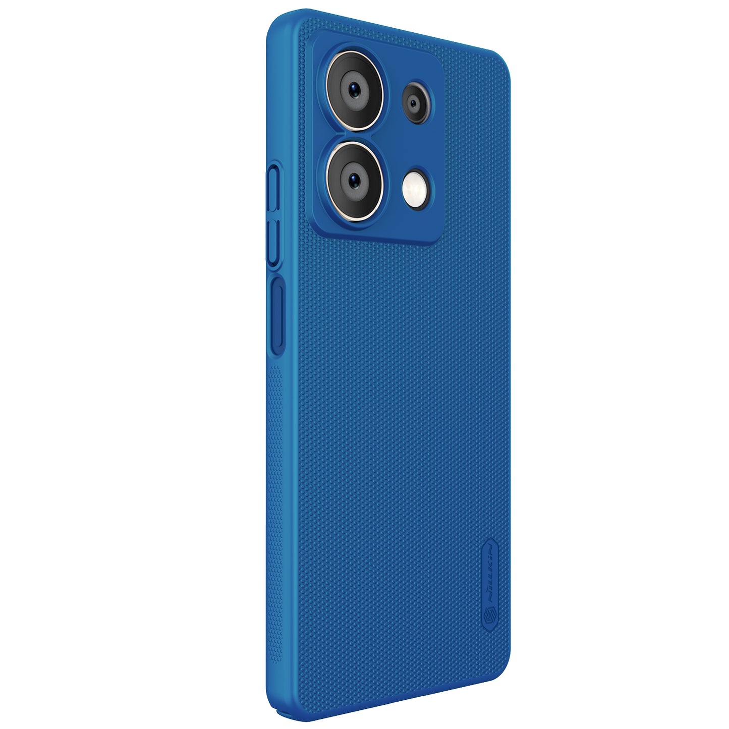 NILLKIN Frosted Shield for Xiaomi Redmi Note 13 5G  /  Note 13 5G (China) Back Case PC Anti-fingerprint Phone Cover - Black - Blue