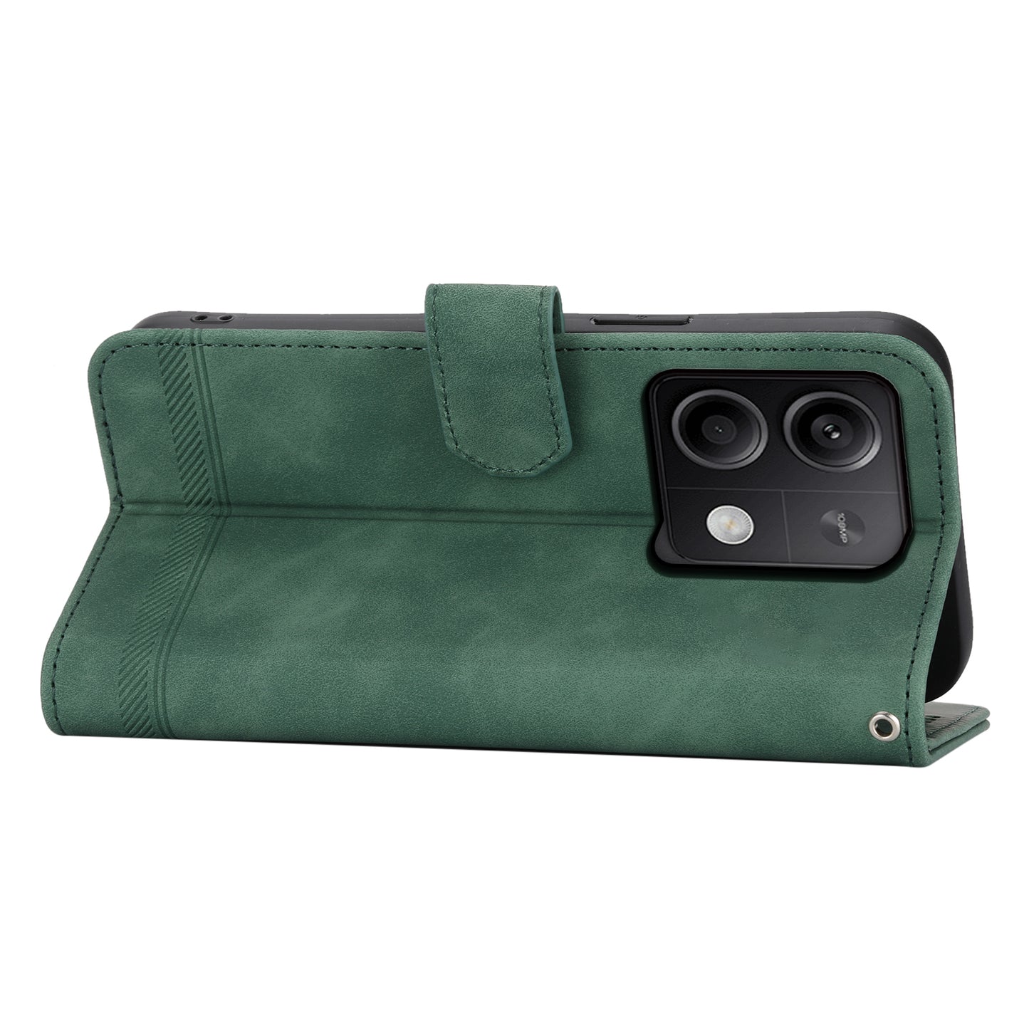 DIERFENG DF-03 for Xiaomi Redmi Note 13 5G / Note 13 5G (China) Case Wallet Leather Cover - Green