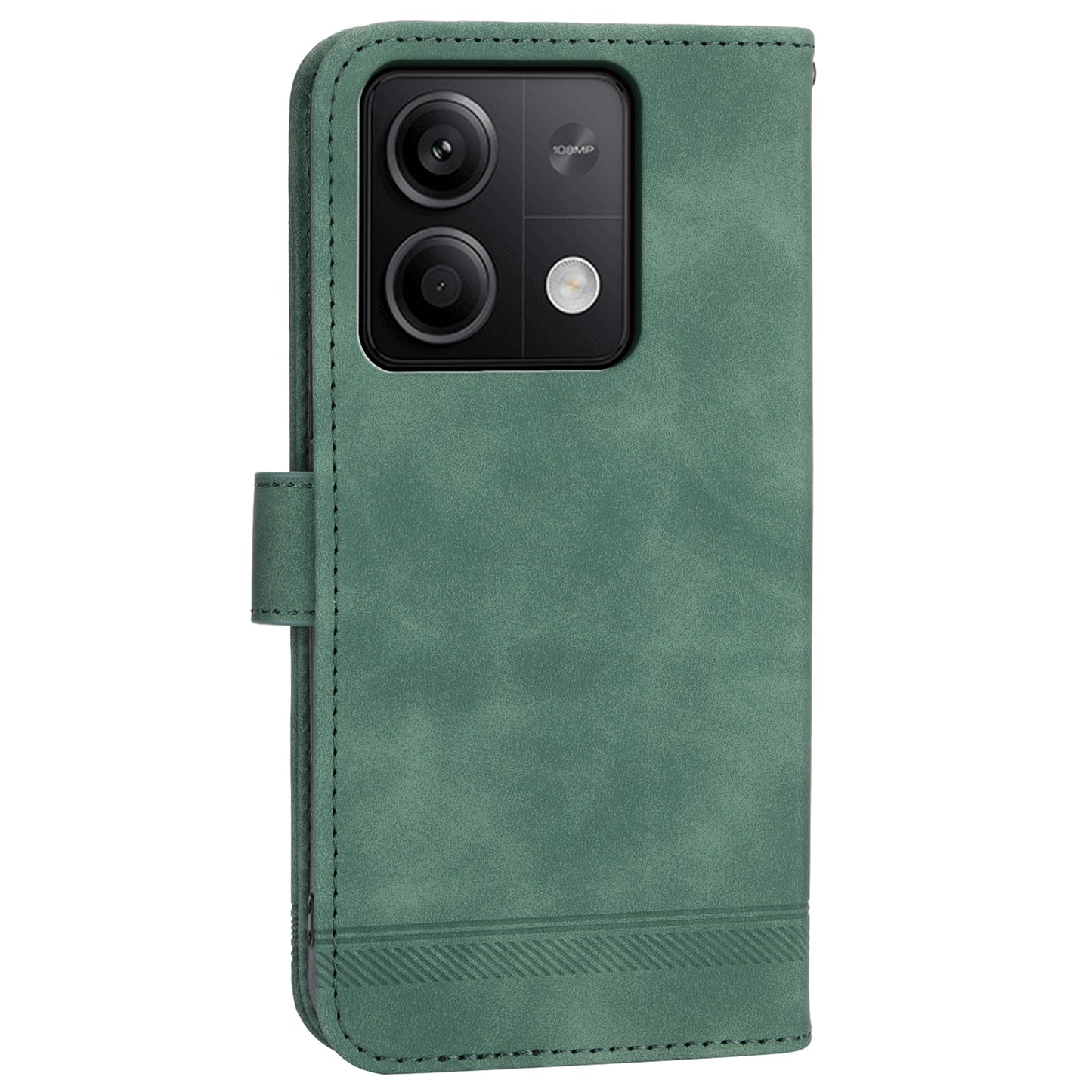 DIERFENG DF-03 for Xiaomi Redmi Note 13 5G / Note 13 5G (China) Case Wallet Leather Cover - Green