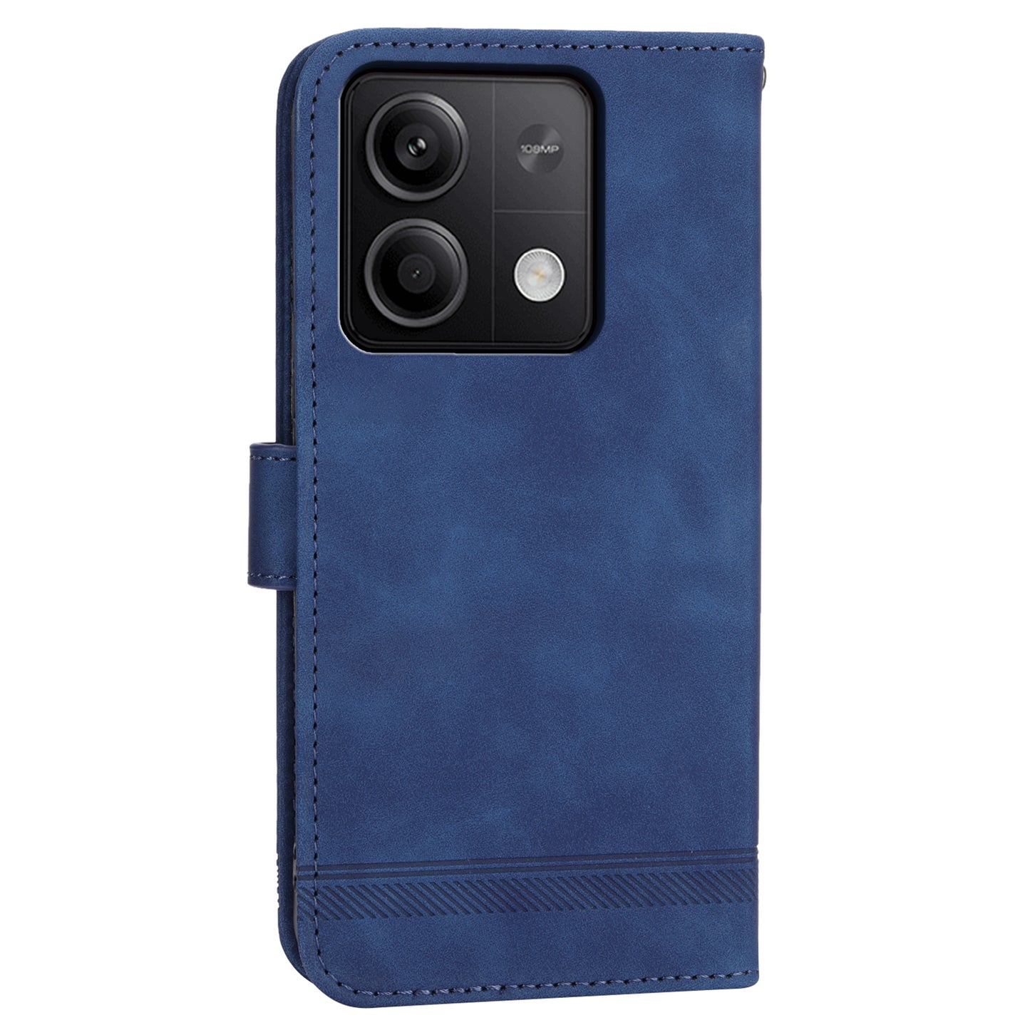 DIERFENG DF-03 for Xiaomi Redmi Note 13 5G / Note 13 5G (China) Case Wallet Leather Cover - Blue