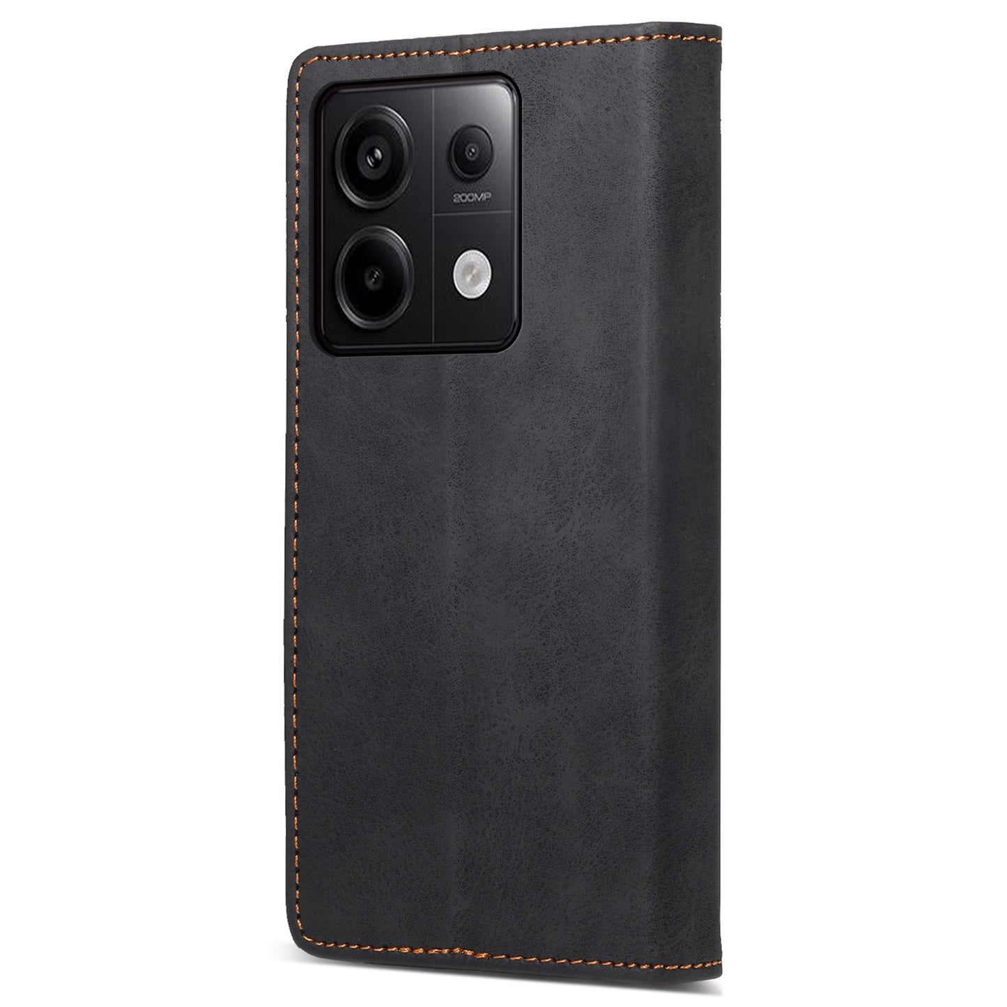 DF-05 For Xiaomi Redmi Note 13 Pro 5G / Poco X6 5G Case RFID Blocking Phone Cover Wallet - Black