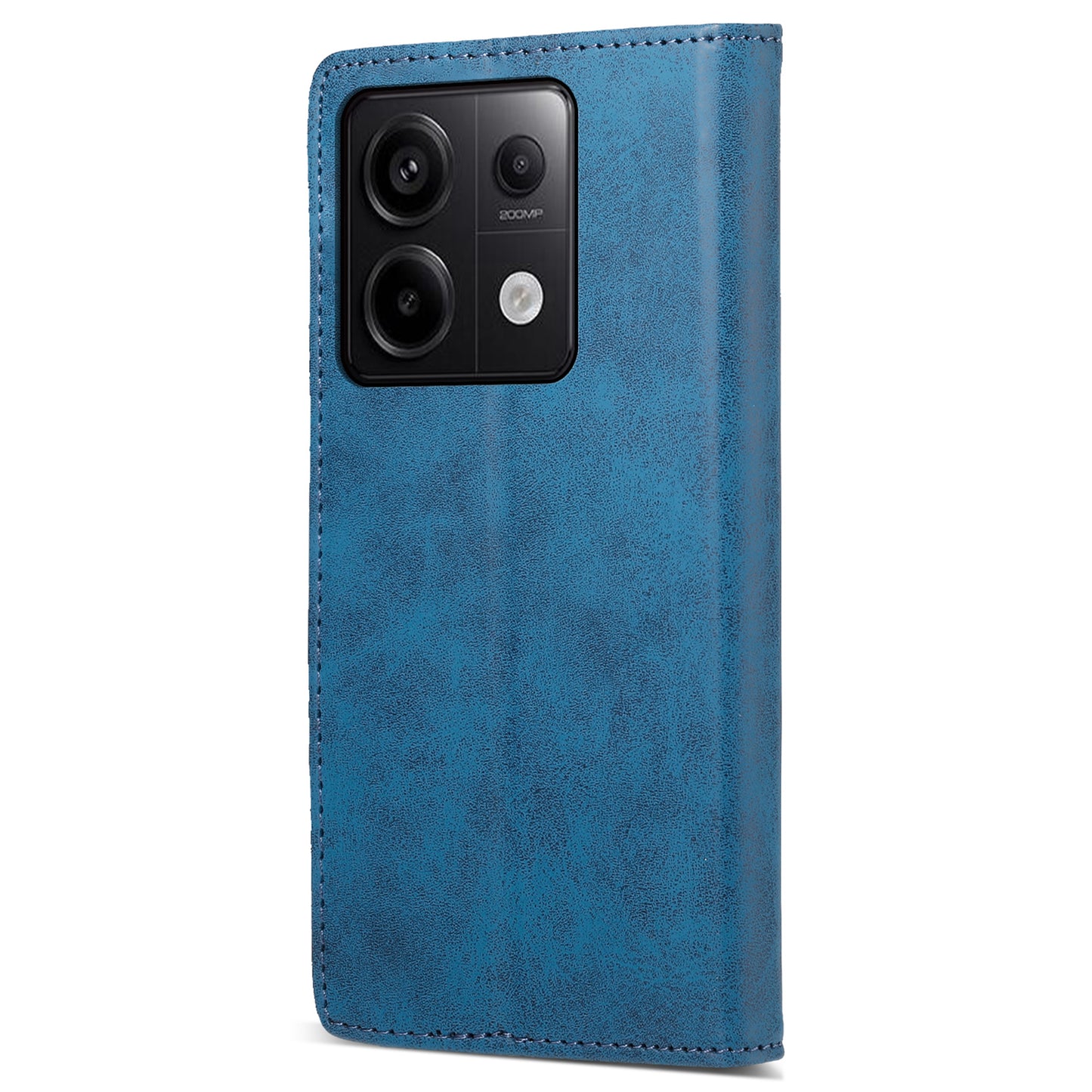 DF-05 For Xiaomi Redmi Note 13 Pro 5G / Poco X6 5G Case RFID Blocking Phone Cover Wallet - Blue