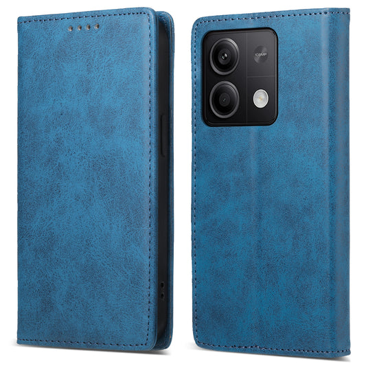 DF-05 For Xiaomi Redmi Note 13 5G / Note 13 5G (China) Case Wallet Phone Cover Magnetic Closing - Blue