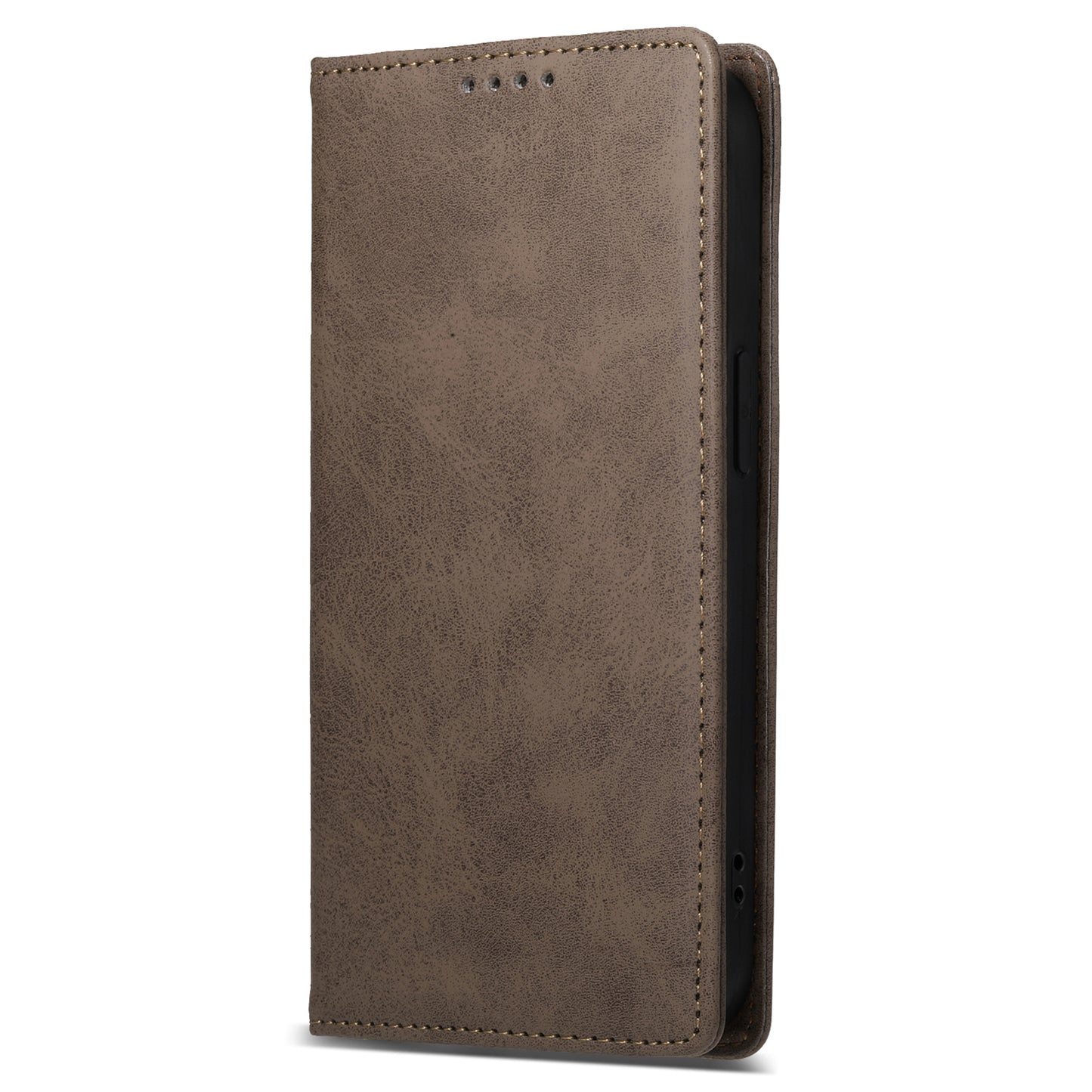DF-05 For Xiaomi Redmi Note 13 Pro+ 5G Leather Case RFID Blocking Wallet Cover - Brown