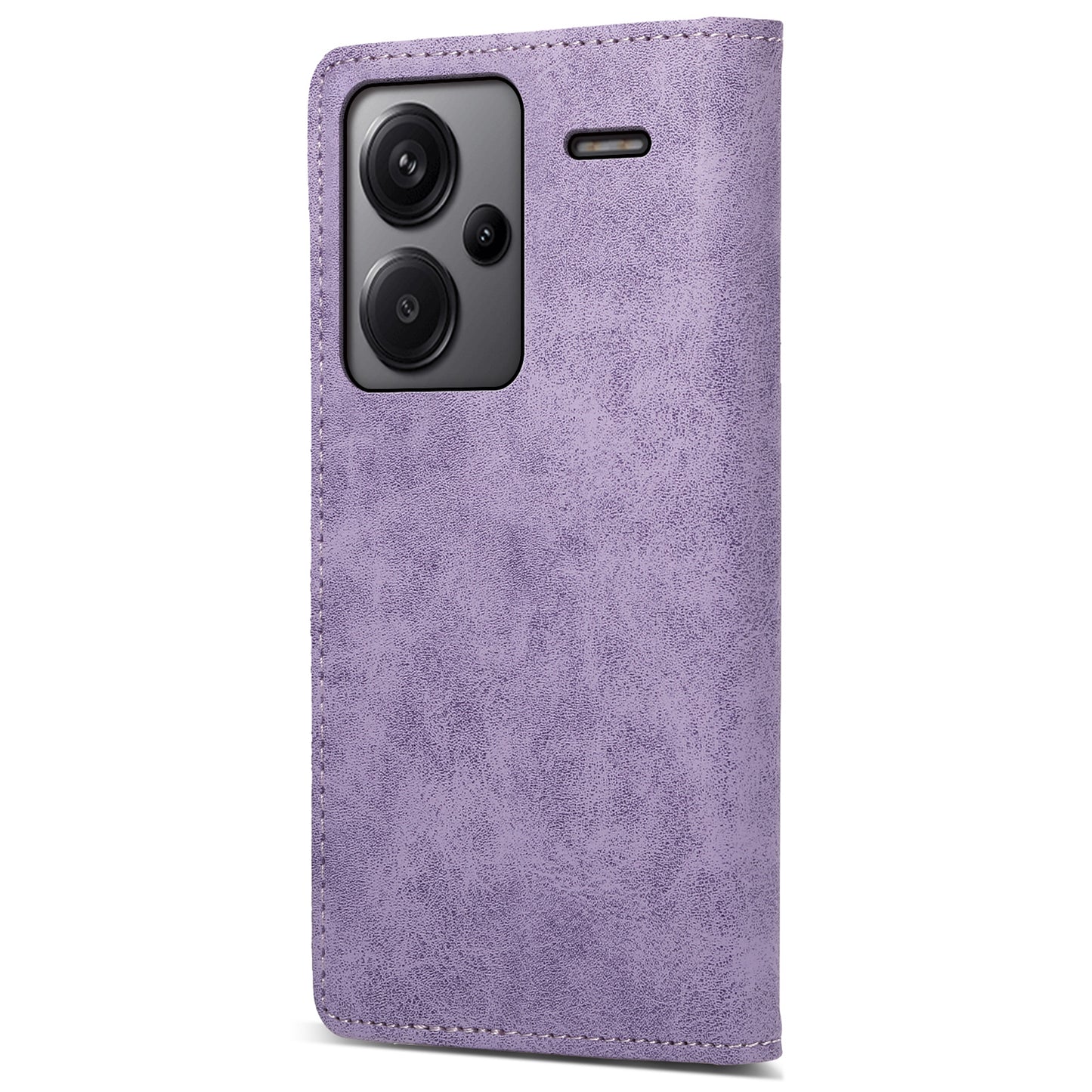 DF-05 For Xiaomi Redmi Note 13 Pro+ 5G Leather Case RFID Blocking Wallet Cover - Purple