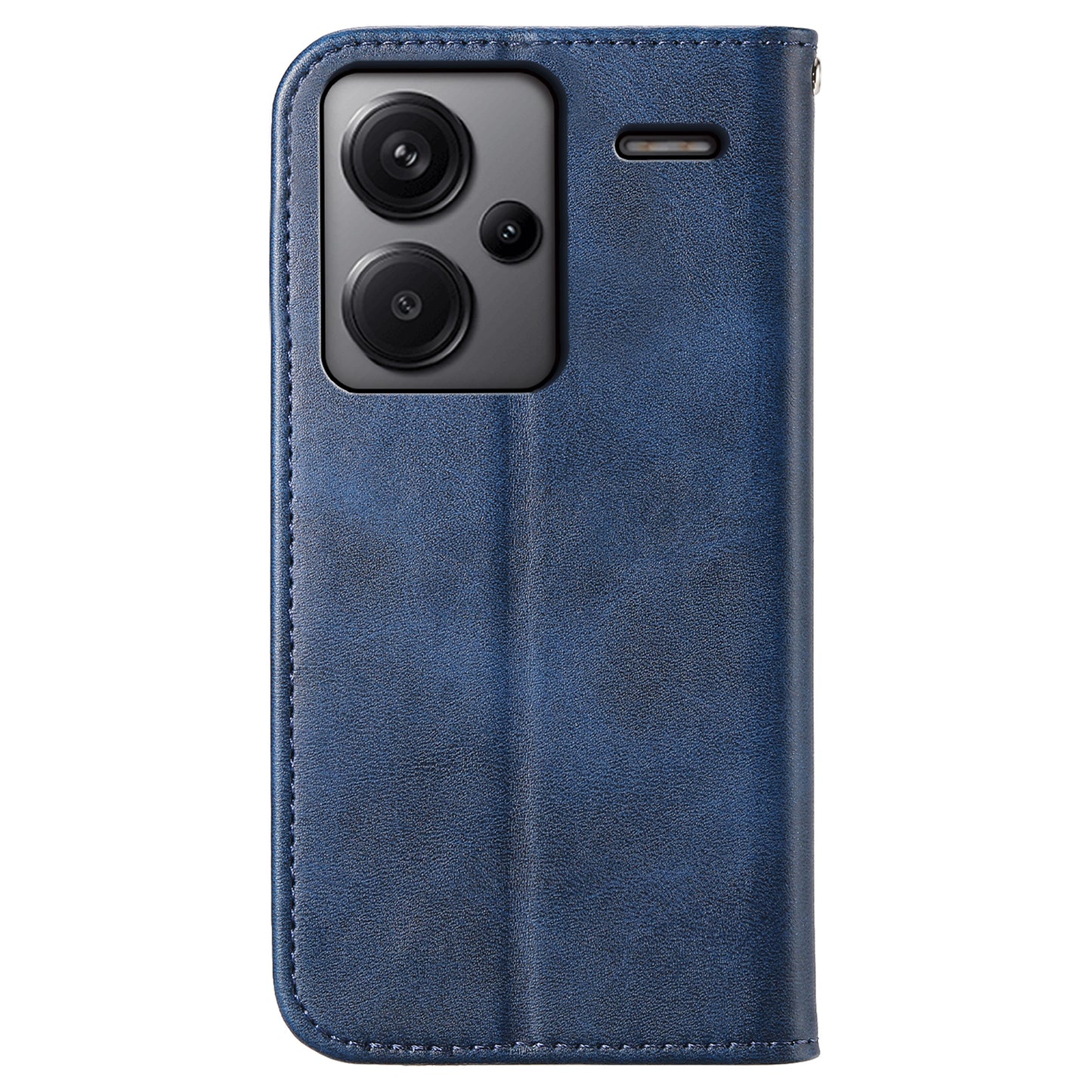 For Xiaomi Redmi Note 13 Pro+ 5G Leather Case Wallet Flip Cover Rhombus Pattern - Blue