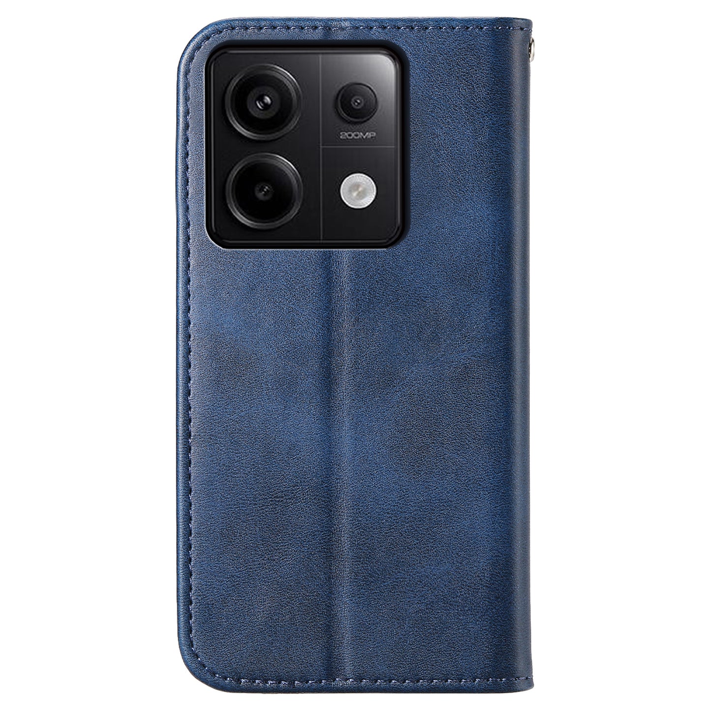 For Xiaomi Redmi Note 13 Pro 5G / Poco X6 5G Case Wallet Magnetic Leather Cover Rhombus Pattern - Blue
