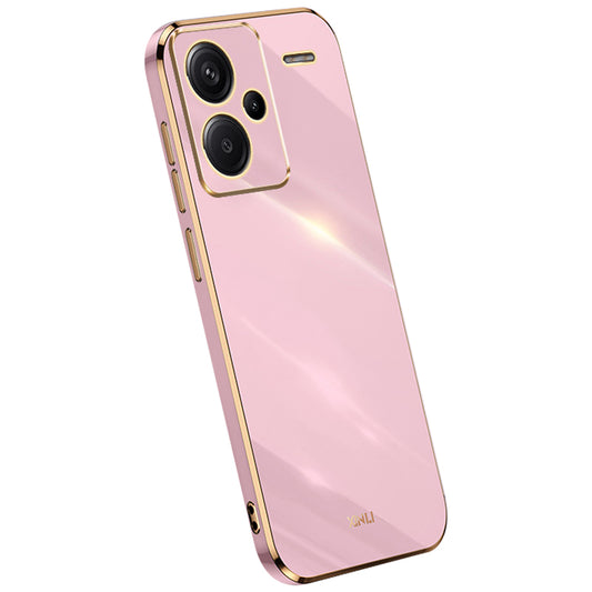 XINLI For Xiaomi Redmi Note 13 Pro+ 5G  Soft TPU Case Electroplating Shockproof Phone Cover - Purple