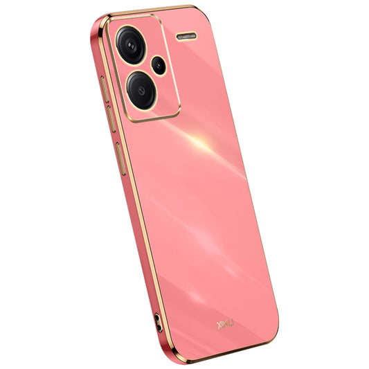 XINLI For Xiaomi Redmi Note 13 Pro+ 5G  Soft TPU Case Electroplating Shockproof Phone Cover - Red