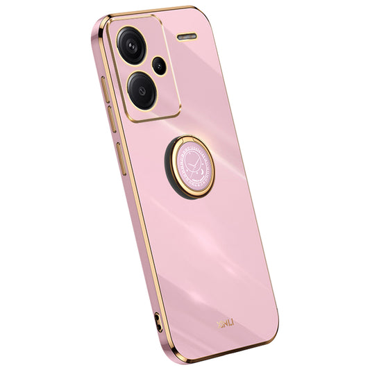 XINLI For Xiaomi Redmi Note 13 Pro+ 5G Case with Ring Kickstand TPU Phone Back Cover - Purple