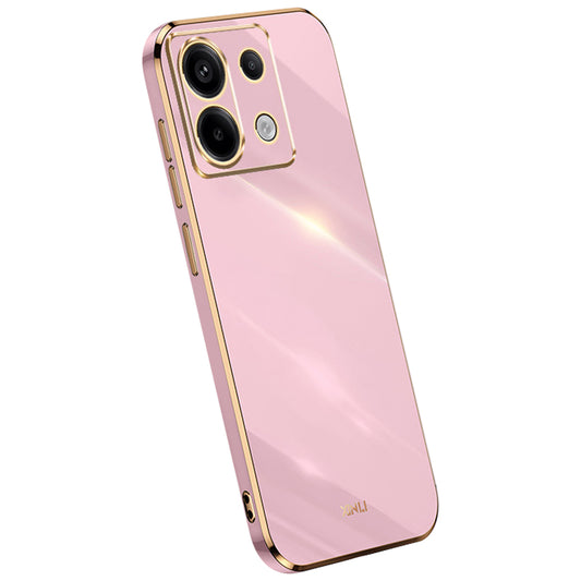 XINLI For Xiaomi Redmi Note 13 Pro 5G / Poco X6 5G Back Case Electroplating TPU Anti-scratch Phone Cover - Purple