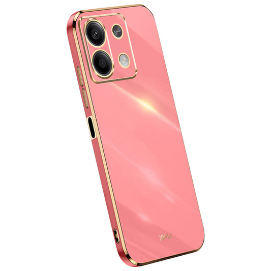 XINLI For Xiaomi Redmi Note 13 5G Case Electroplating TPU Shockproof Phone Cover Protector - Red