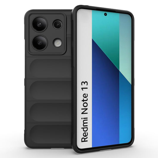 For Xiaomi Redmi Note 13 4G Phone Case TPU Rugged Protective Cover - Black