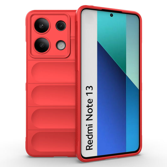 For Xiaomi Redmi Note 13 4G Phone Case TPU Rugged Protective Cover - Red