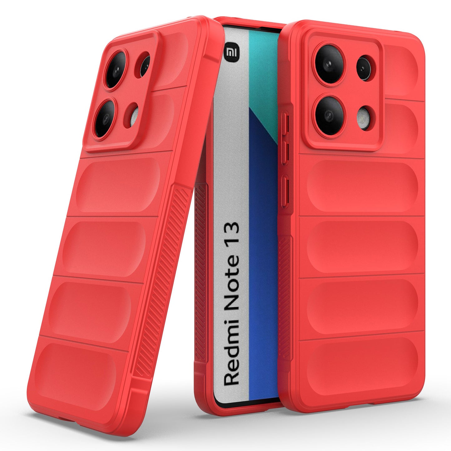 For Xiaomi Redmi Note 13 4G Phone Case TPU Rugged Protective Cover - Red