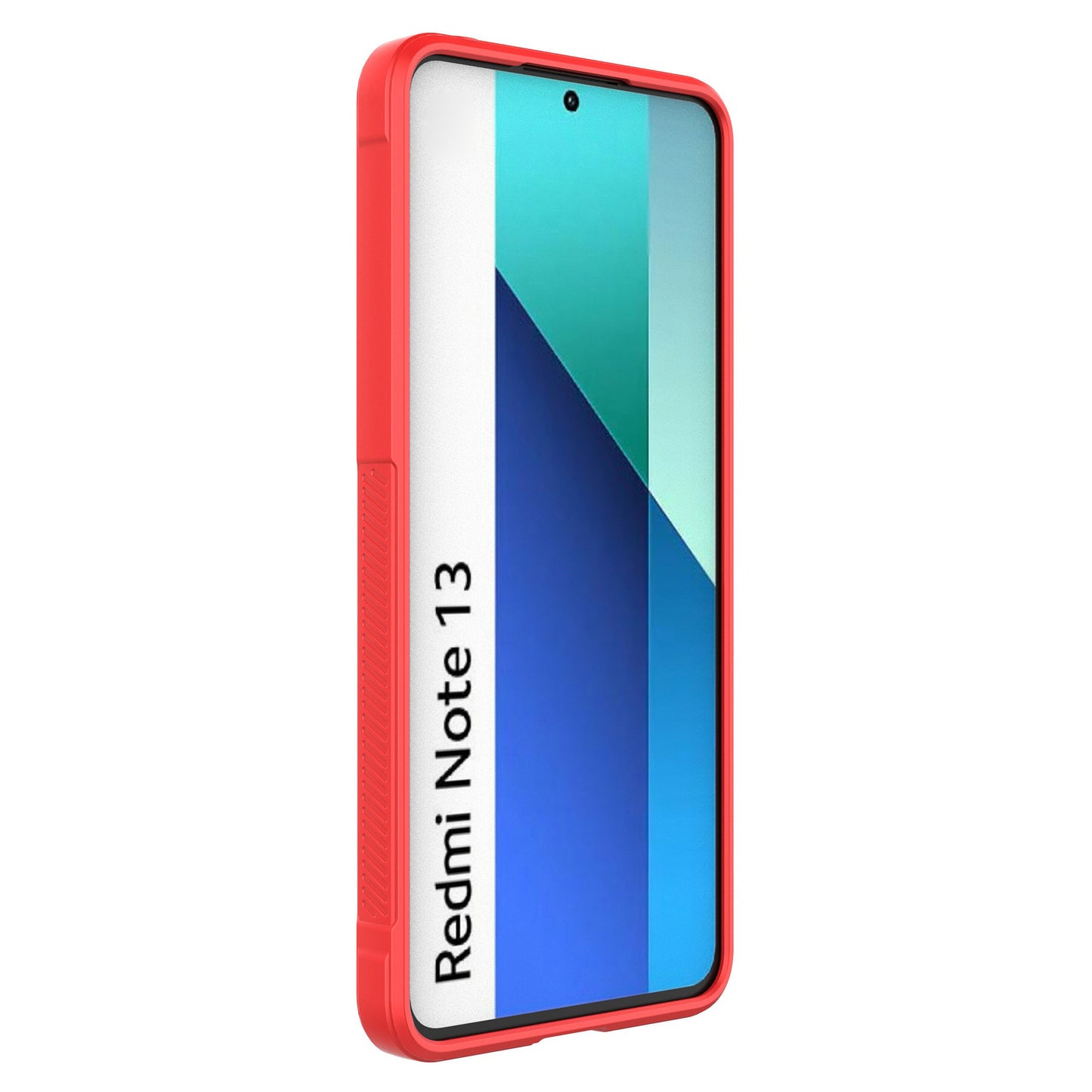 For Xiaomi Redmi Note 13 4G Phone Case TPU Rugged Protective Cover - Red