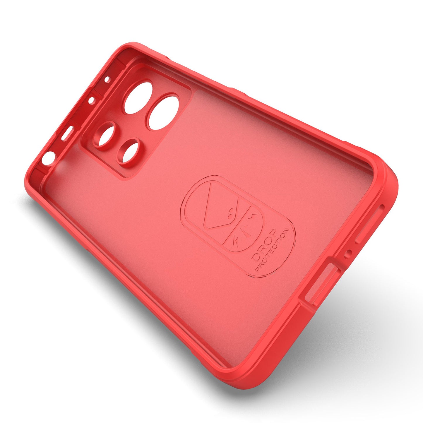 For Xiaomi Redmi Note 13 4G Phone Case TPU Rugged Protective Cover - Red