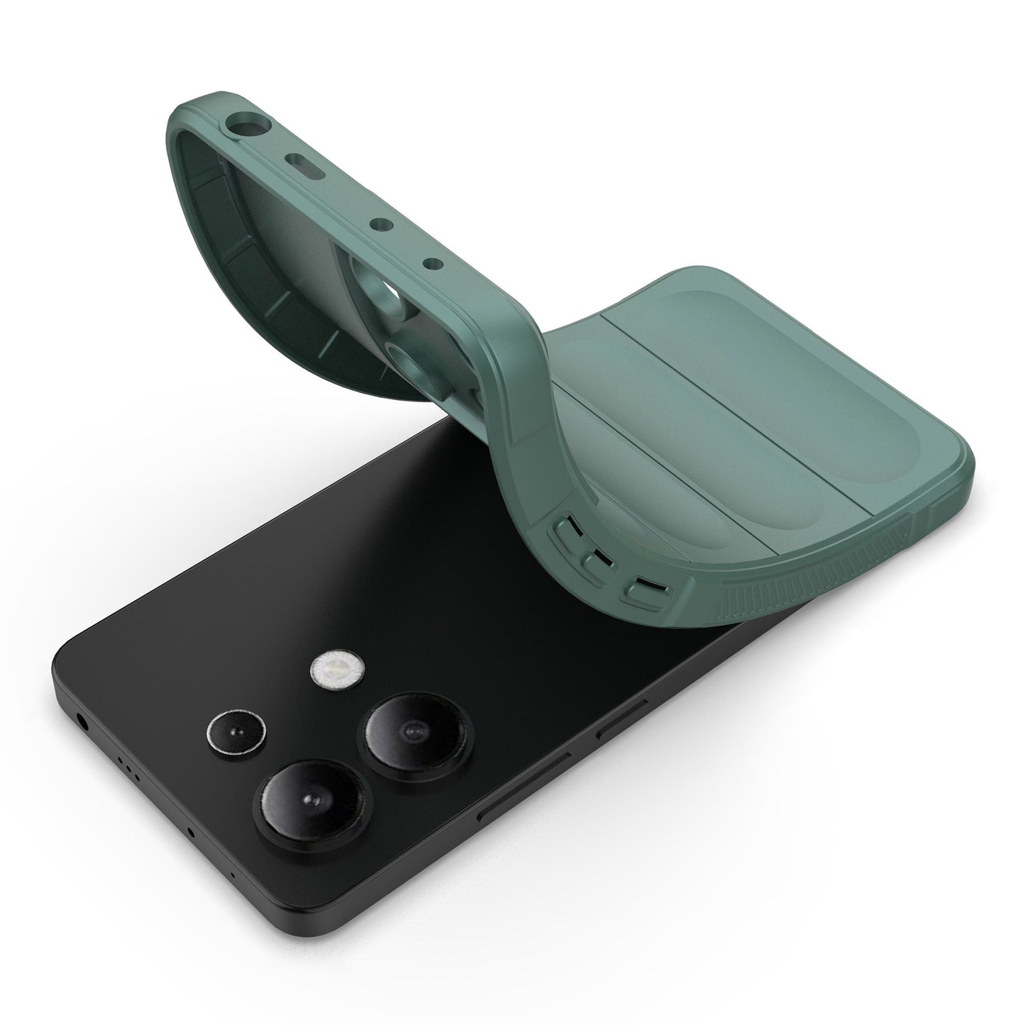 For Xiaomi Redmi Note 13 4G Phone Case TPU Rugged Protective Cover - Green