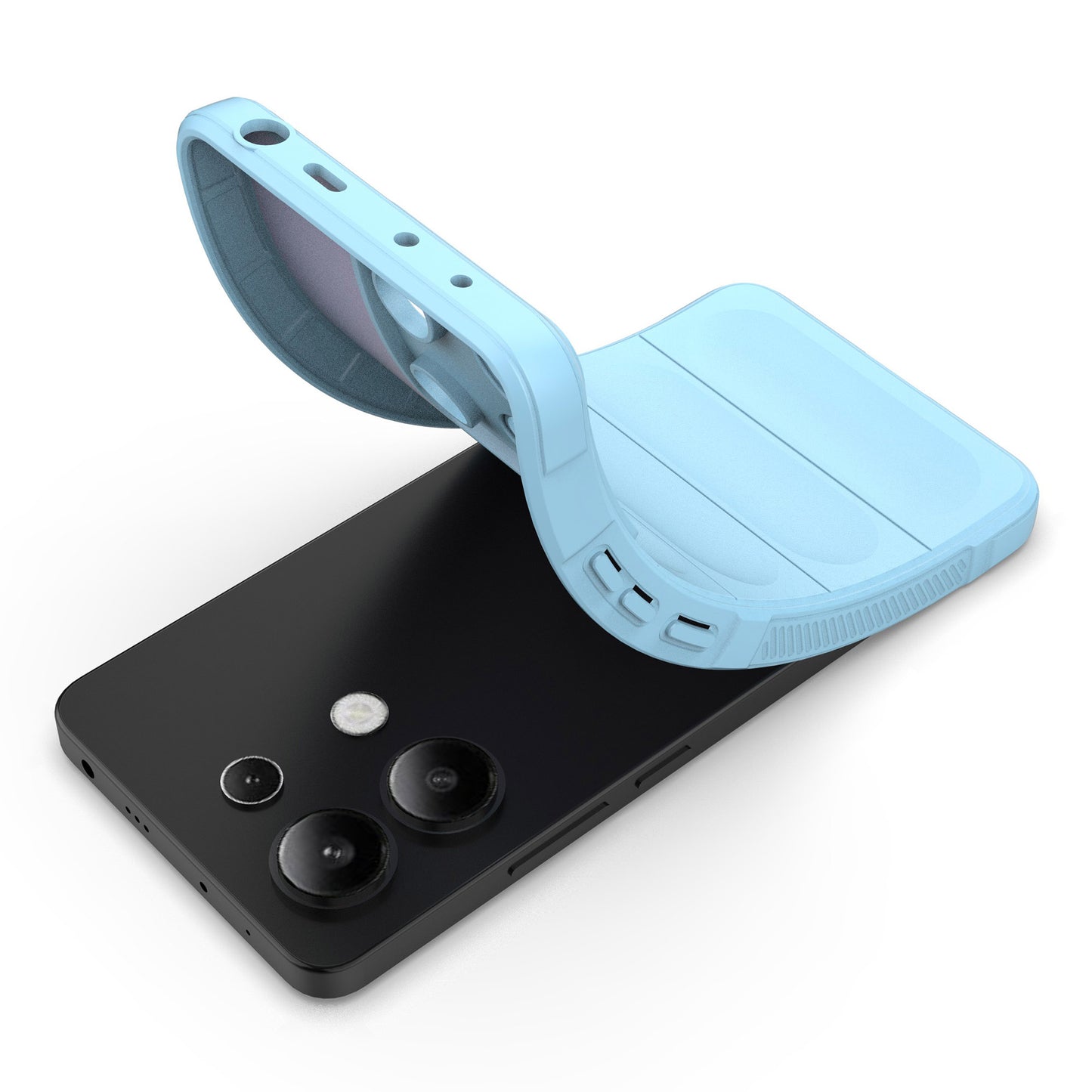 For Xiaomi Redmi Note 13 4G Phone Case TPU Rugged Protective Cover - Baby Blue