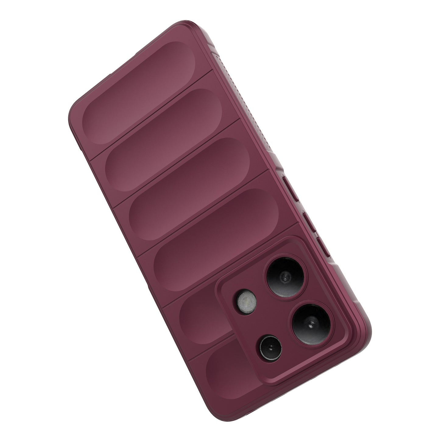 For Xiaomi Redmi Note 13 4G Phone Case TPU Rugged Protective Cover - Wine Red