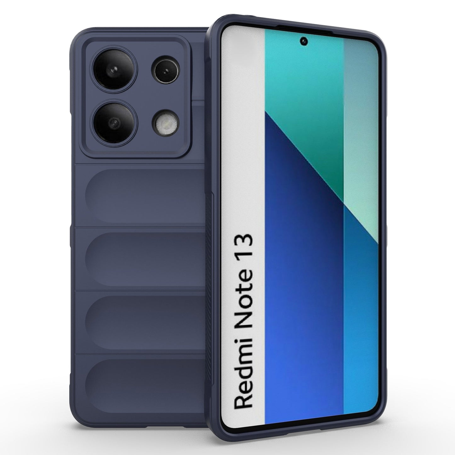 For Xiaomi Redmi Note 13 4G Phone Case TPU Rugged Protective Cover - Dark Blue
