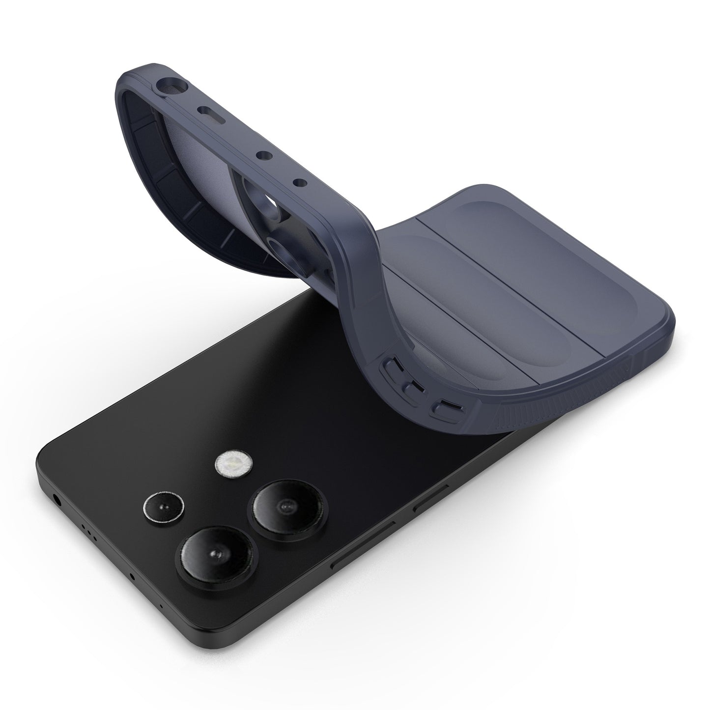 For Xiaomi Redmi Note 13 4G Phone Case TPU Rugged Protective Cover - Dark Blue