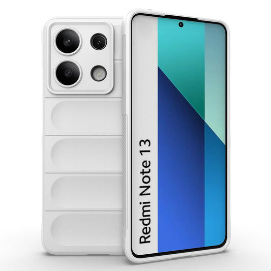 For Xiaomi Redmi Note 13 4G Phone Case TPU Rugged Protective Cover - White