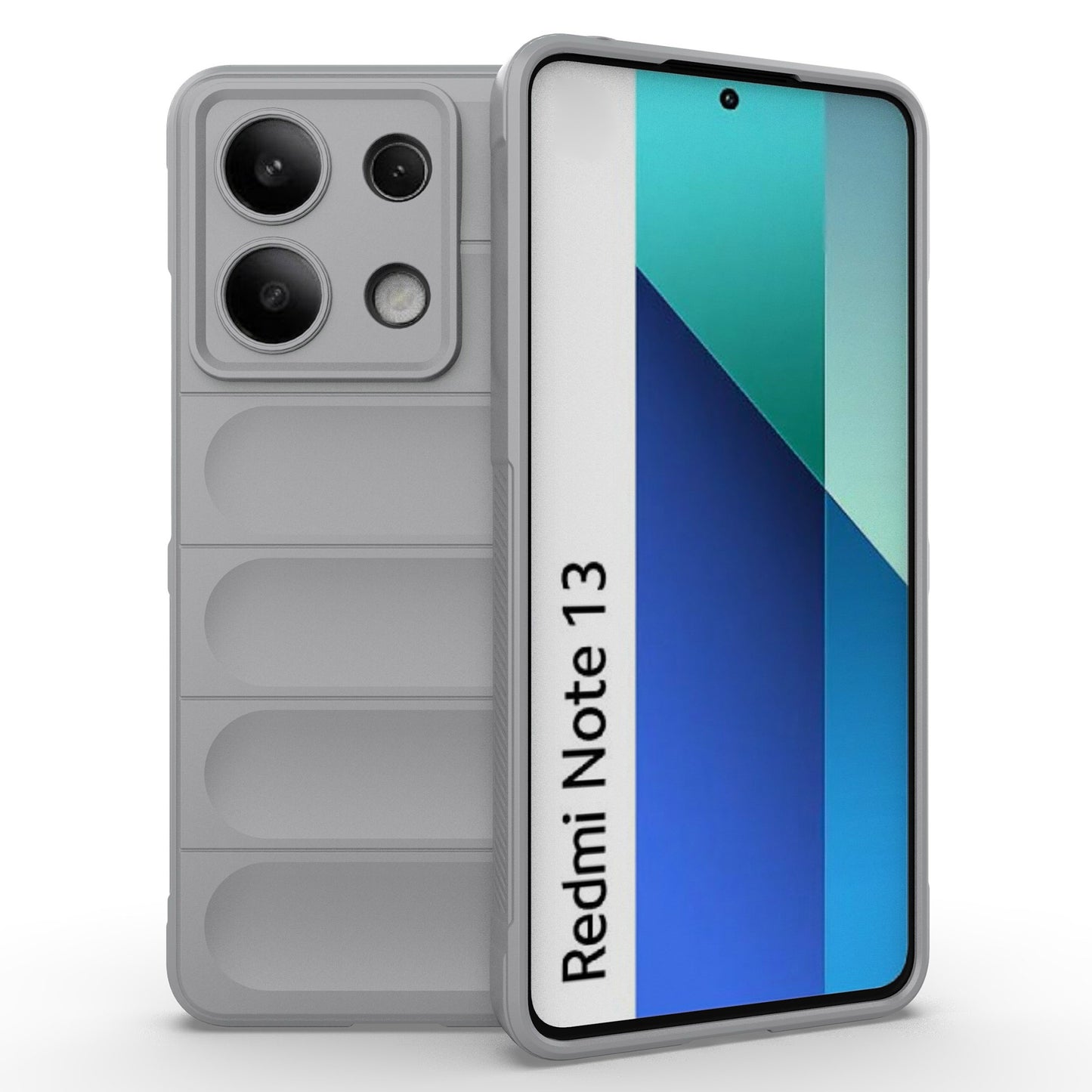 For Xiaomi Redmi Note 13 4G Phone Case TPU Rugged Protective Cover - Light Grey