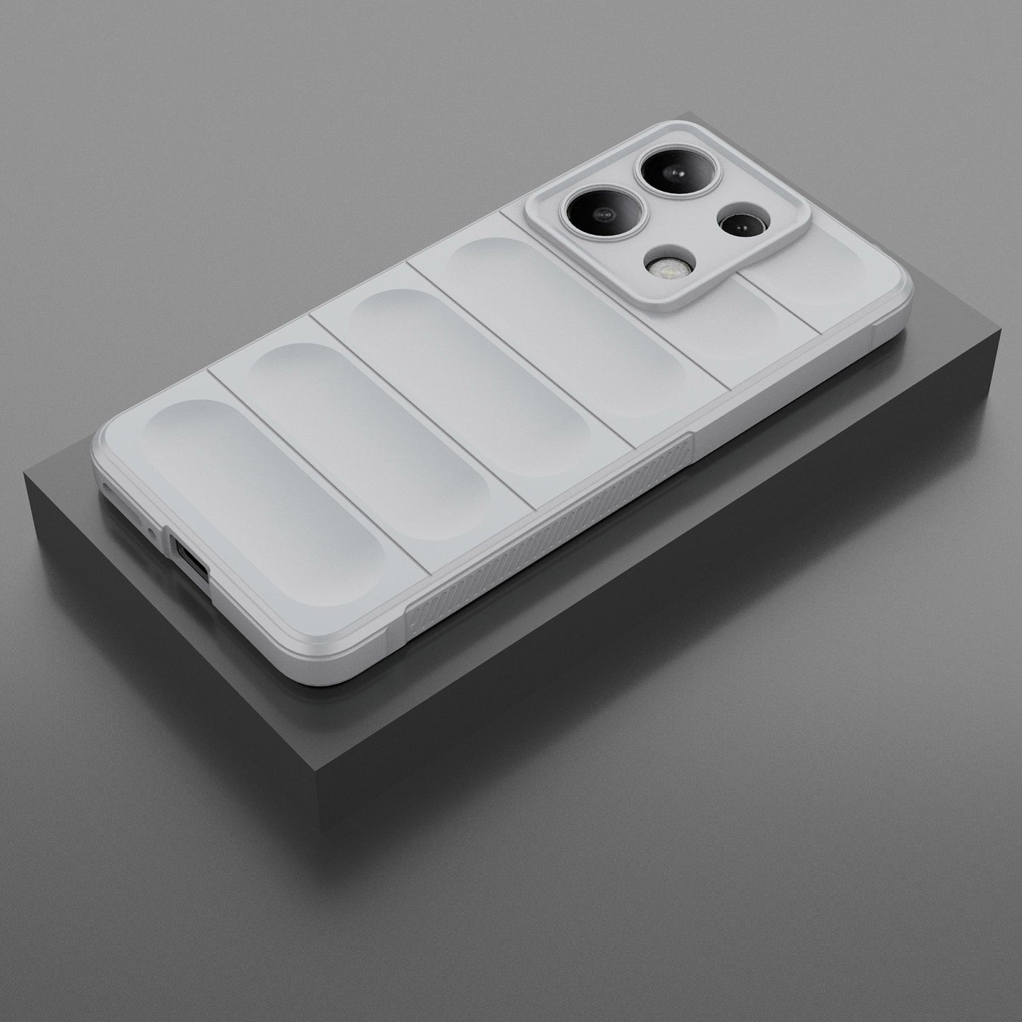 For Xiaomi Redmi Note 13 4G Phone Case TPU Rugged Protective Cover - Light Grey