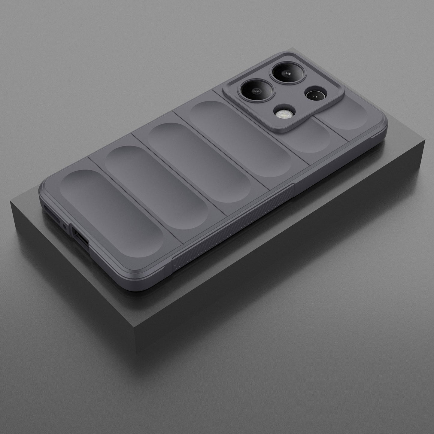 For Xiaomi Redmi Note 13 4G Phone Case TPU Rugged Protective Cover - Dark Grey