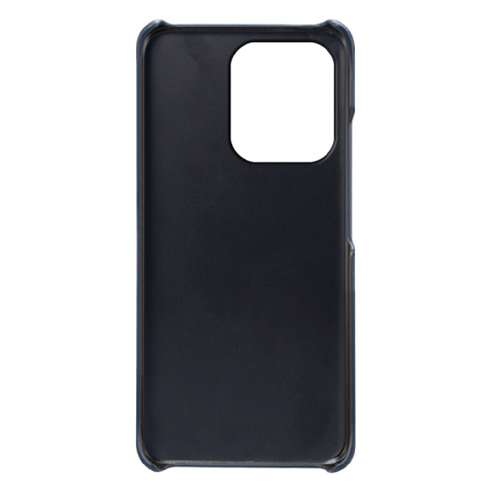 For Xiaomi Redmi Note 13 4G Phone Case Calf Textured Cushion Protective Cover - Blue