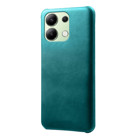 For Xiaomi Redmi Note 13 4G Phone Case Calf Textured Cushion Protective Cover - Green