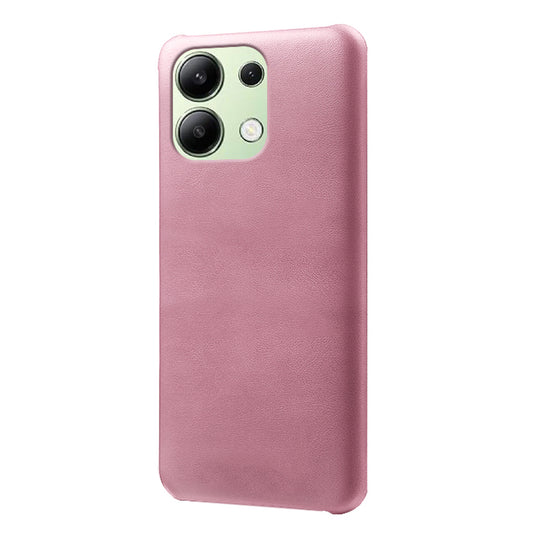 For Xiaomi Redmi Note 13 4G Phone Case Calf Textured Cushion Protective Cover - Rose Gold