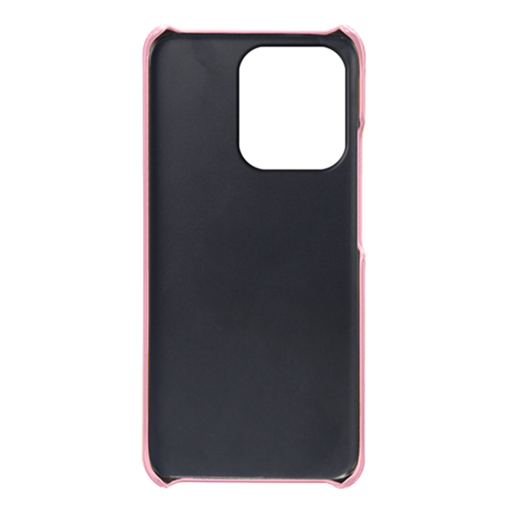For Xiaomi Redmi Note 13 4G Phone Case Anti-Scratch Shockproof Cover with Card Holder - Rose Gold